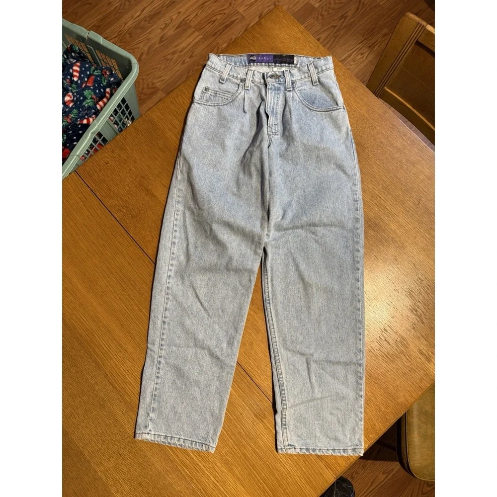 Vintage 1994 Levis SilverTab Baggy Fit Jeans USA Made Light Wash W28 L30